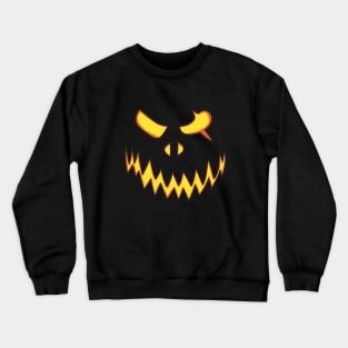 Halloween pumpkin face Crewneck Sweatshirt